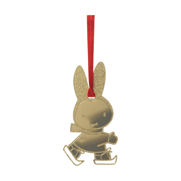 Miffy skating decoratiehanger. - Goud - Pluto Design