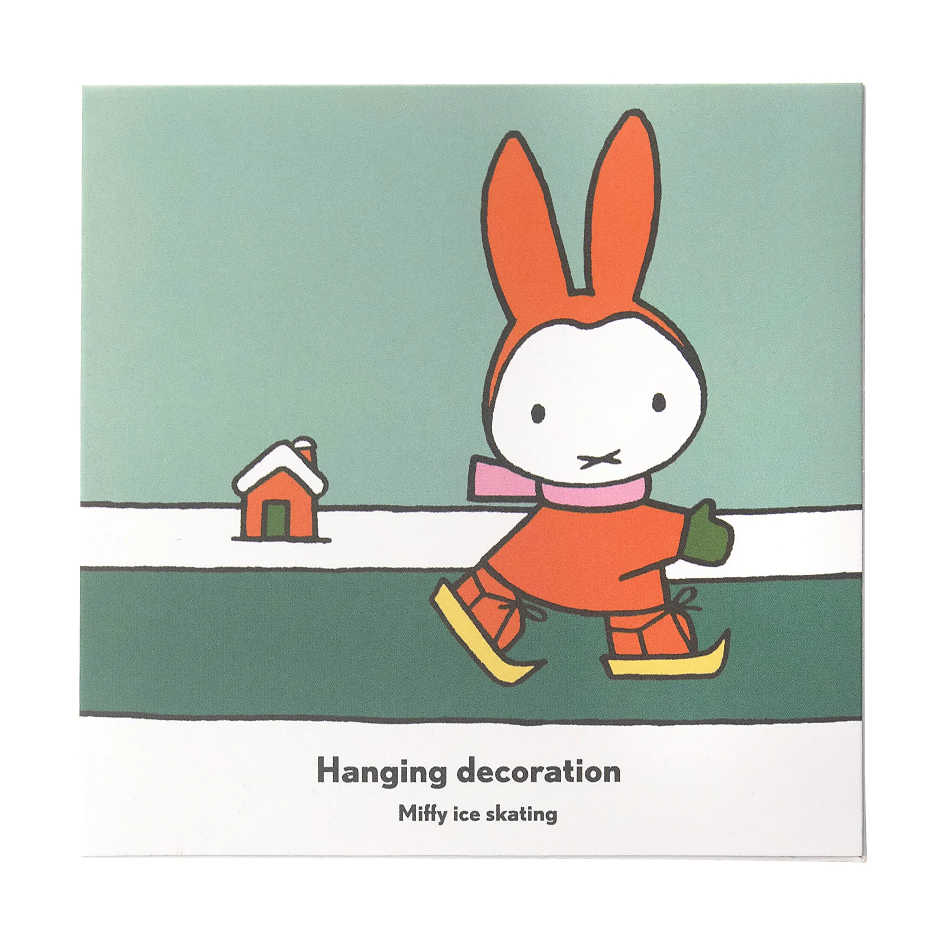 Miffy skating decoratiehanger., Goud Pluto Design