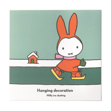 Miffy skating decoratiehanger. - Goud - Pluto Design