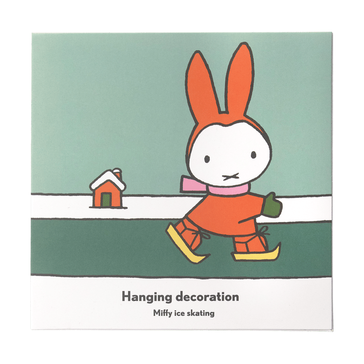 Miffy skating decoratiehanger., Goud Pluto Design