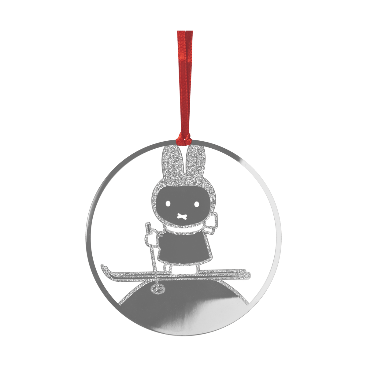 Pluto Design Miffy winter decoratiehanger Zilverkleurig
