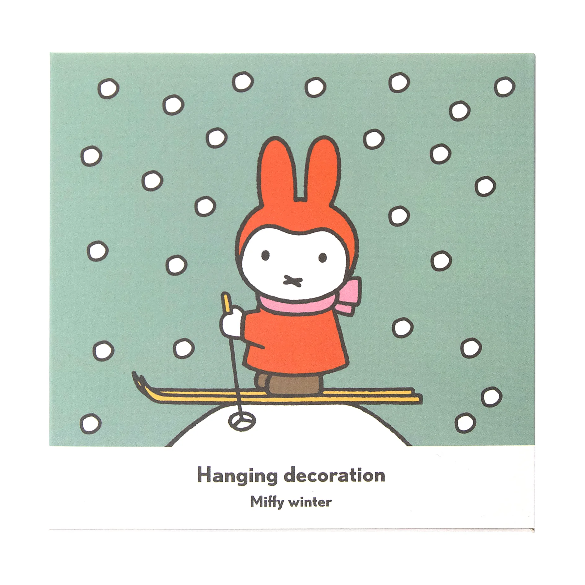 Miffy winter decoratiehanger, Zilverkleurig Pluto Design