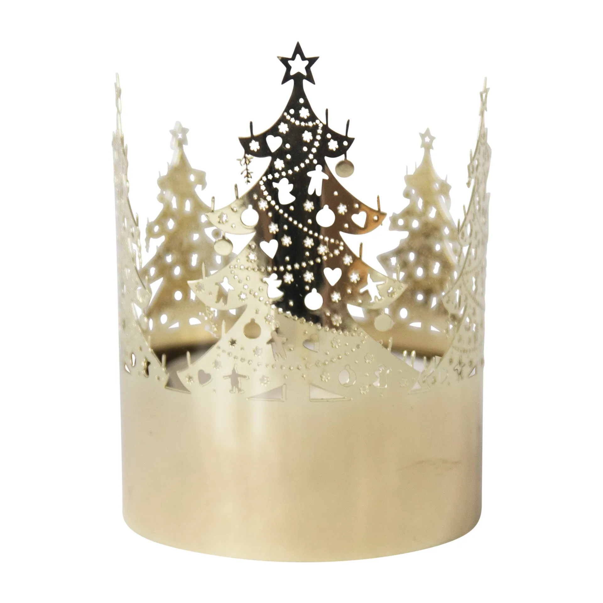 Mini waxinelichtjeshouder Ø4,5 cm, Kerstboom Pluto Design