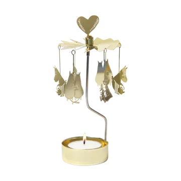 Moomin 80 theelicht carrousel - Goud - Pluto Design