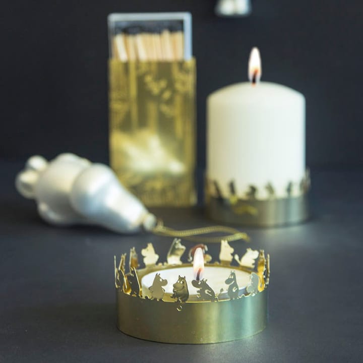 Moomin geëtste kandelaar, Goud Pluto Design