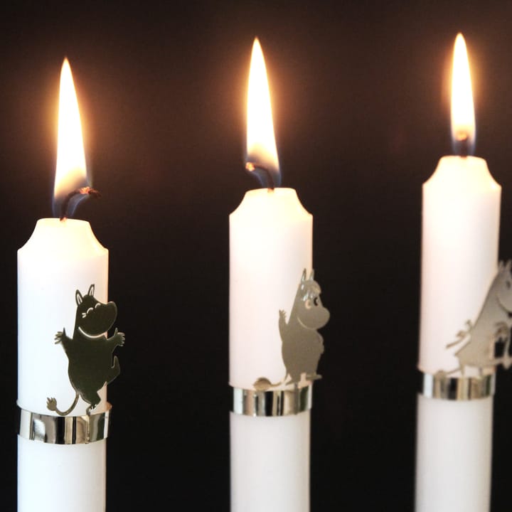 Moomin kaarsendecoratie, zilver Pluto Design