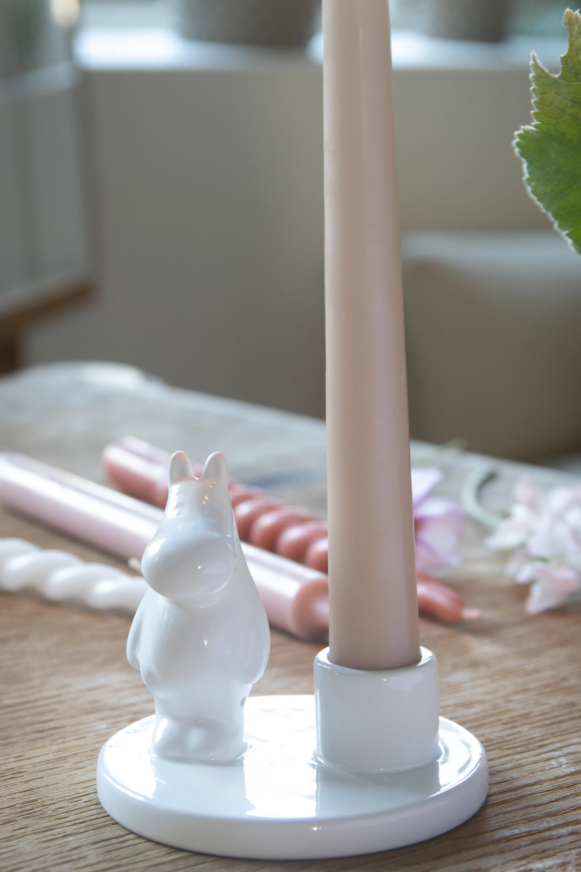 Moomin kandelaar keramiek, Wit Pluto Design