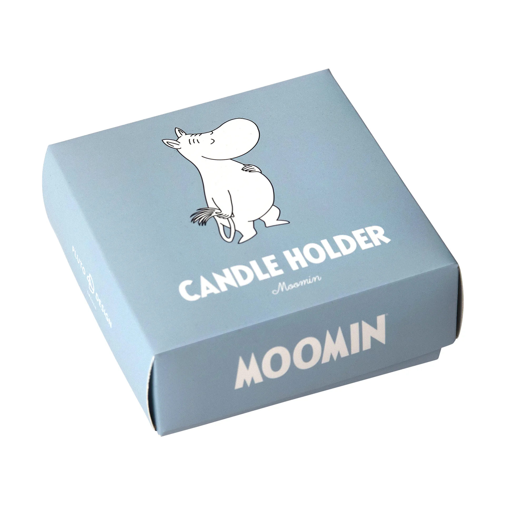 Moomin kandelaar, Zilverkleurig Pluto Design