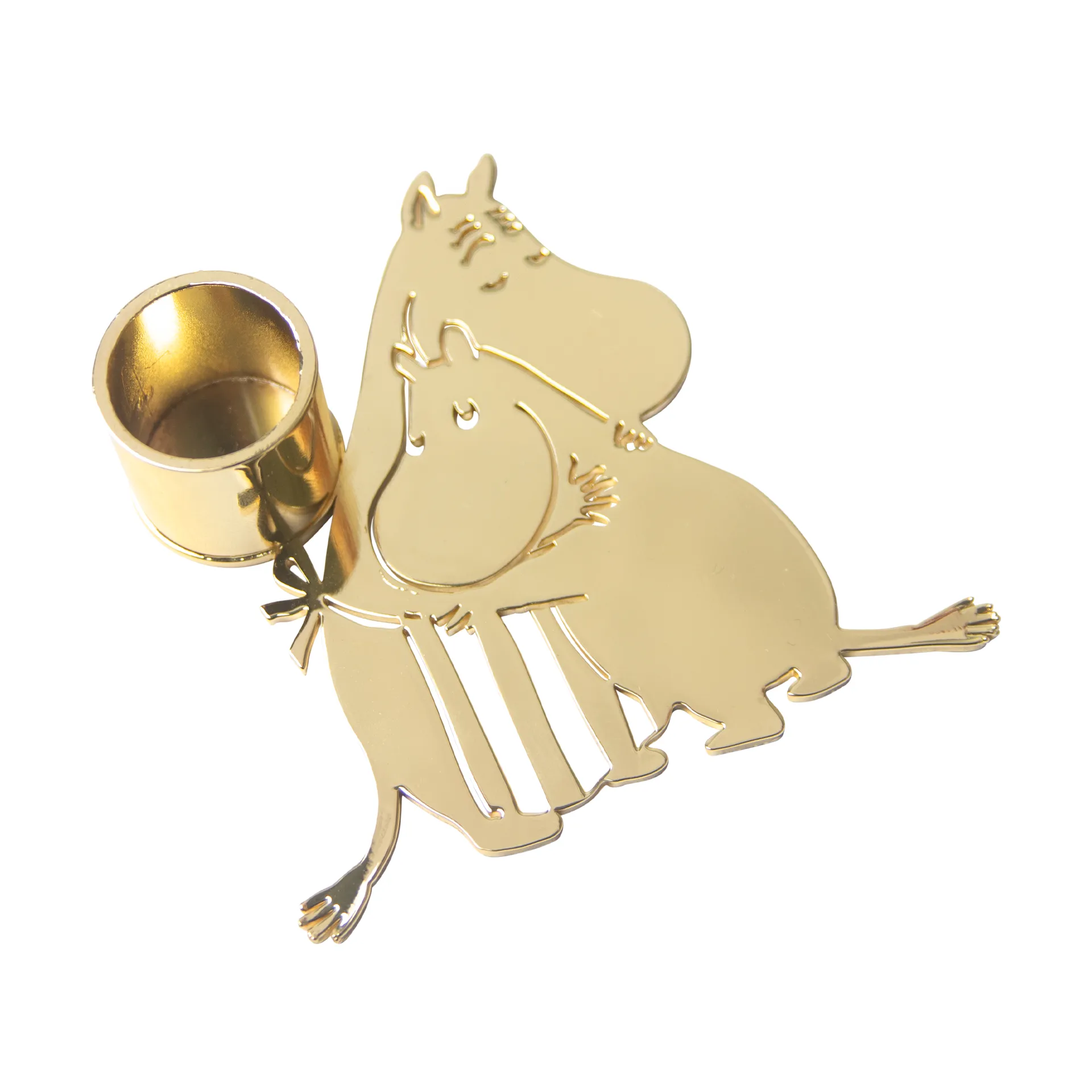 Moomin love kandelaar, Goud Pluto Design
