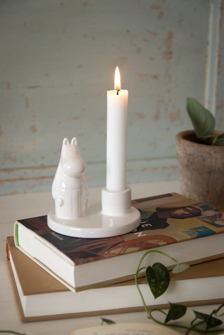 Moominmama kandelaar keramiek, Wit Pluto Design