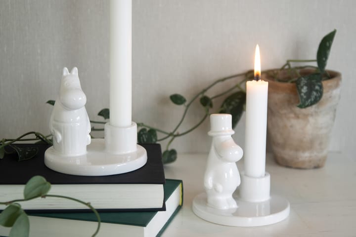 Moominpapa kandelaar keramiek, Wit Pluto Design