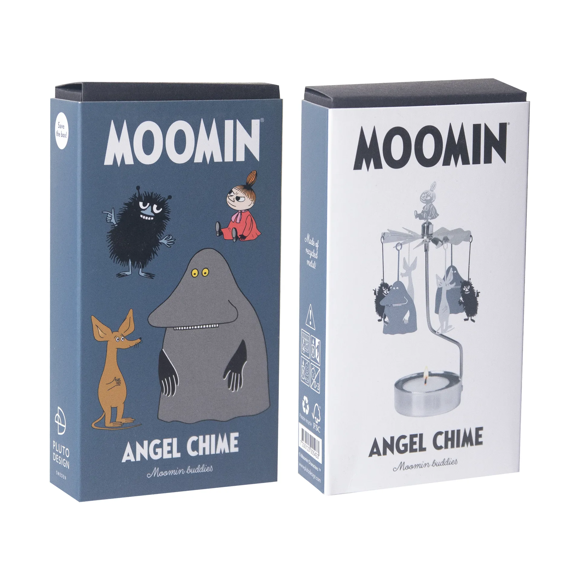 Mumin buddies engelenspel, Zilver-metaal Pluto Design