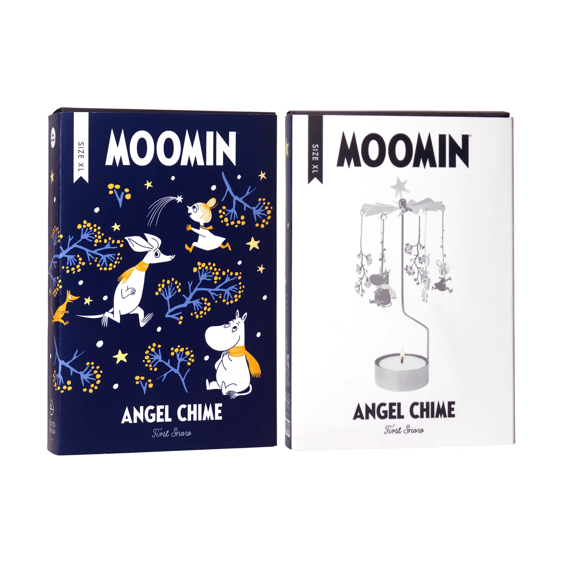 Mumin  engelenspel XL., First snow, zilver Pluto Design