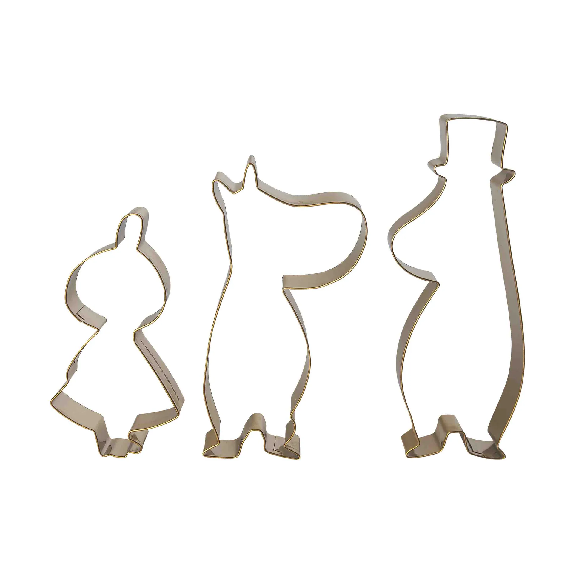 Mumin winter koekjesvorm 3-delig, Kleine Mie, Muminpapa, Mumintrol Pluto Design