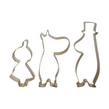 Mumin winter koekjesvorm 3-delig - Kleine Mie, Muminpapa, Mumintrol - Pluto Design