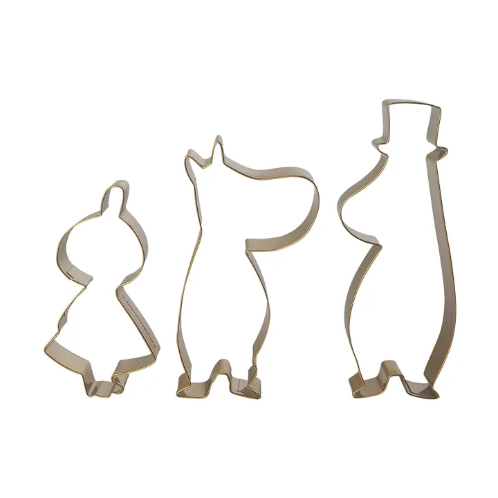 Mumin winter koekjesvorm 3-delig - Kleine Mie, Muminpapa, Mumintrol - Pluto Design