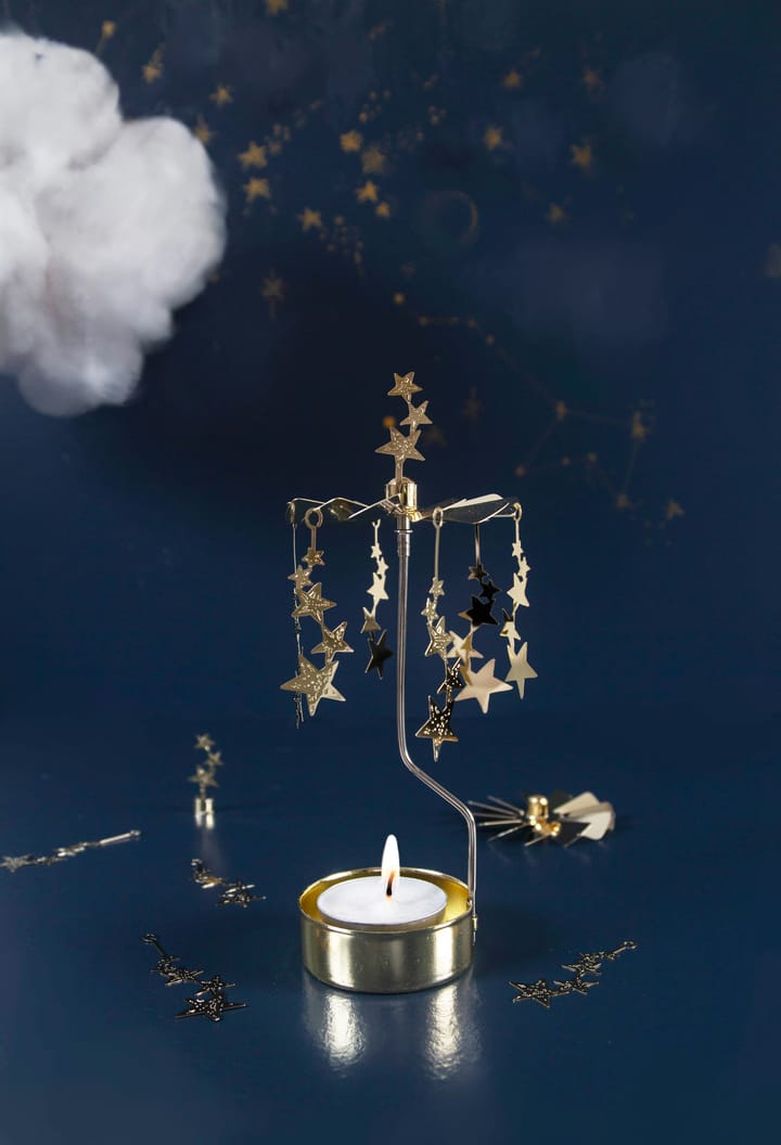 Nachthemel waxinelichtjeshouder, Goud Pluto Design
