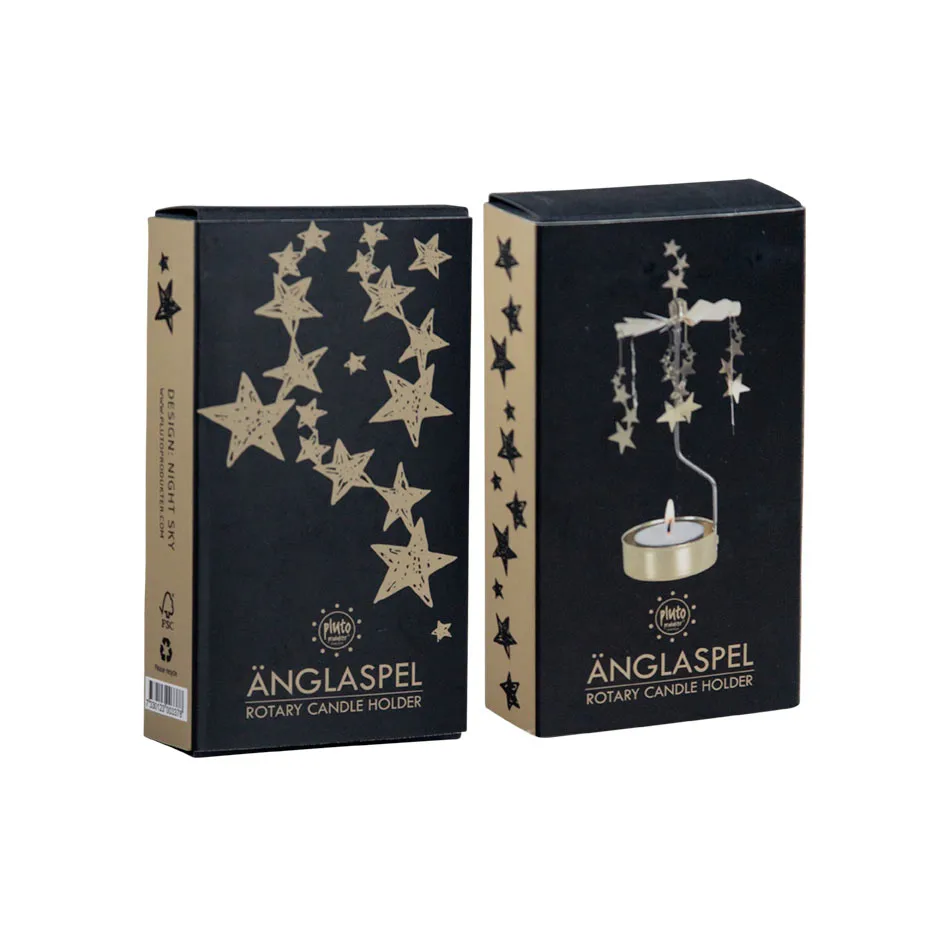 Nachthemel waxinelichtjeshouder, Goud Pluto Design