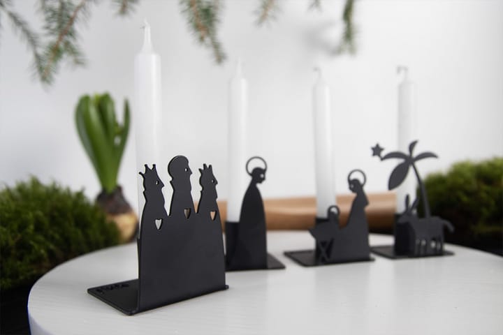 Nativity Scene kandelaar metaal, Groot Pluto Design