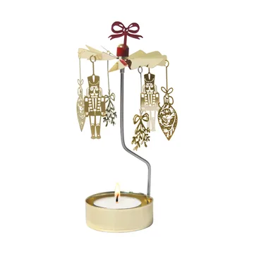 Noel theelicht carrousel - Goud - Pluto Design