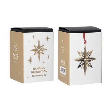 Northern star 3D kersthanger - Goud - Pluto Design