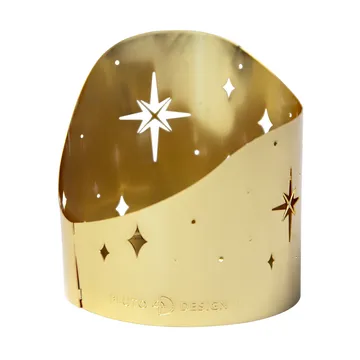 Northern star kaarsenhouder Ø6,5 cm - Verguld metaal - Pluto Design