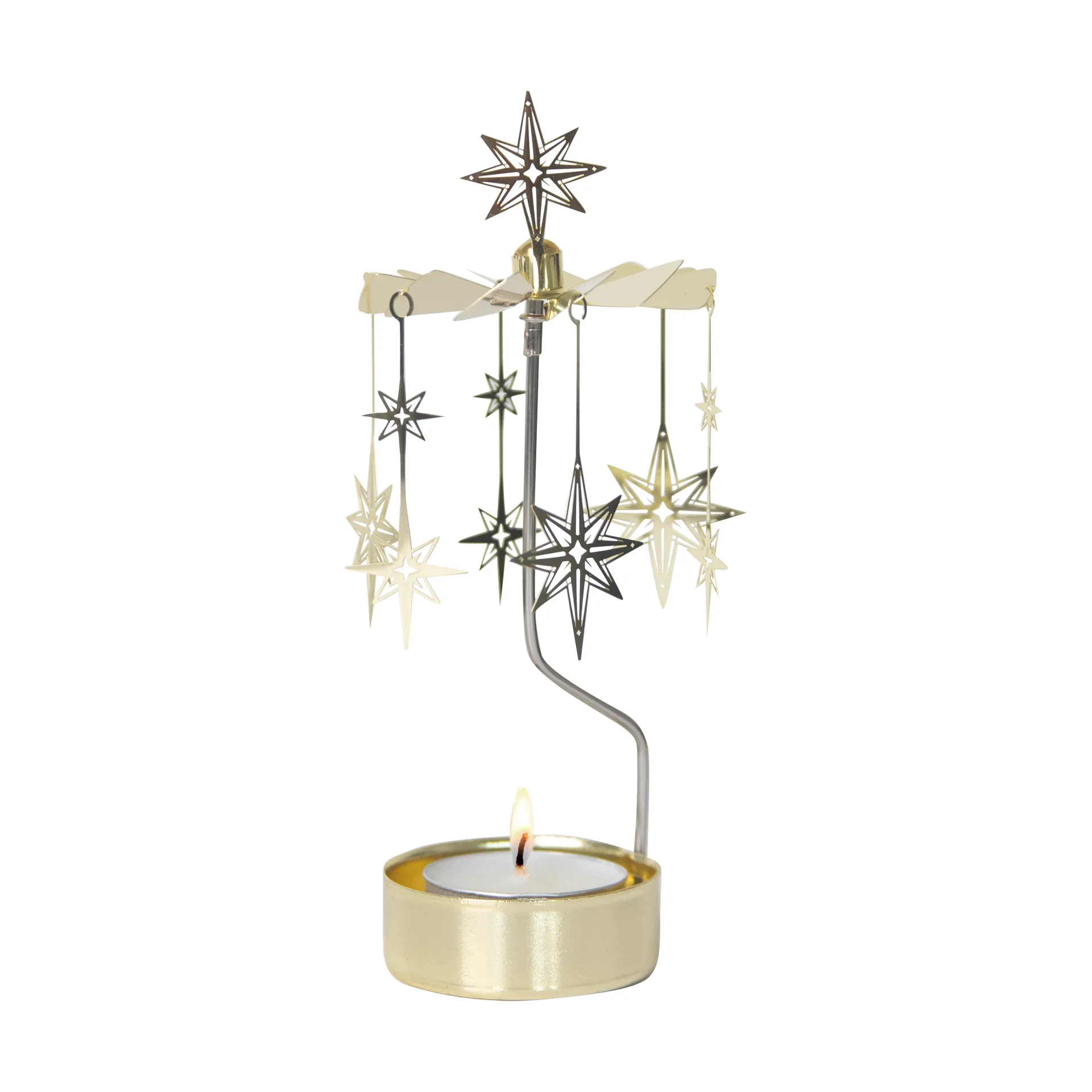 Northern star theelicht carrousel, Goud Pluto Design
