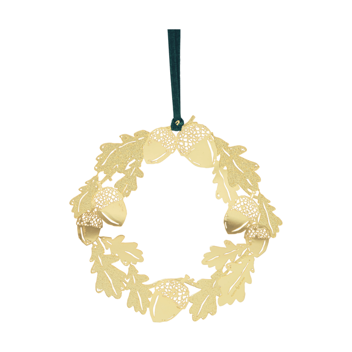 Oak decoratiehanger Ø10 cm - Goud - Pluto Design