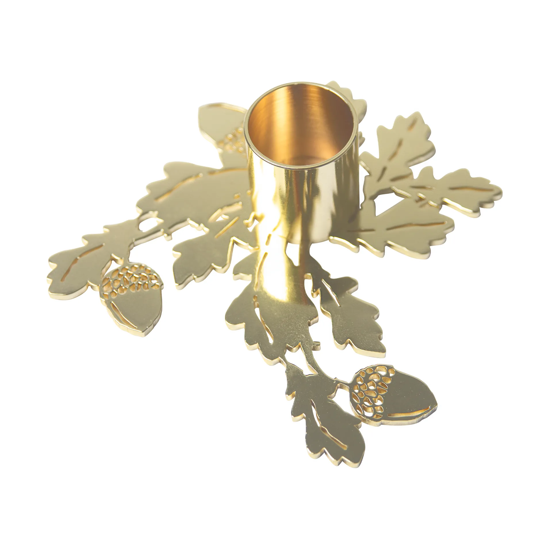 Oak kandelaar, Goud Pluto Design