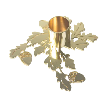 Oak kandelaar - Goud - Pluto Design