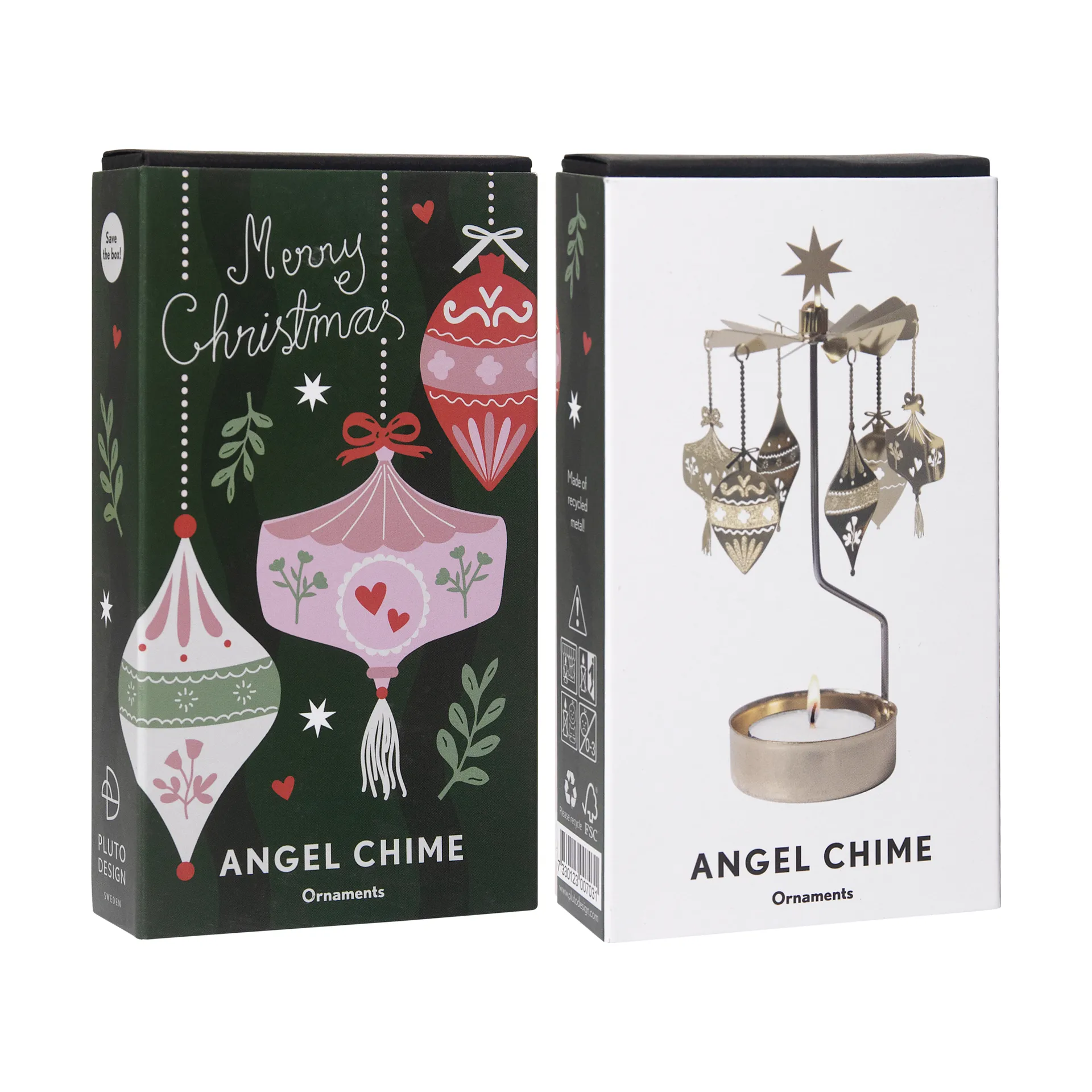 Ornaments engelenspel, Goudkleurig Pluto Design