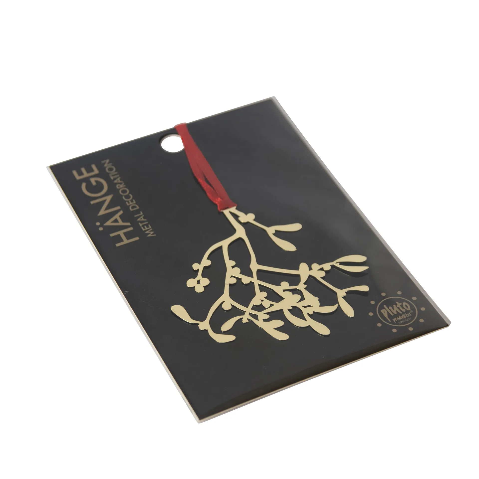 Pluto hanger metaal, Maretak, goudkleurig Pluto Design