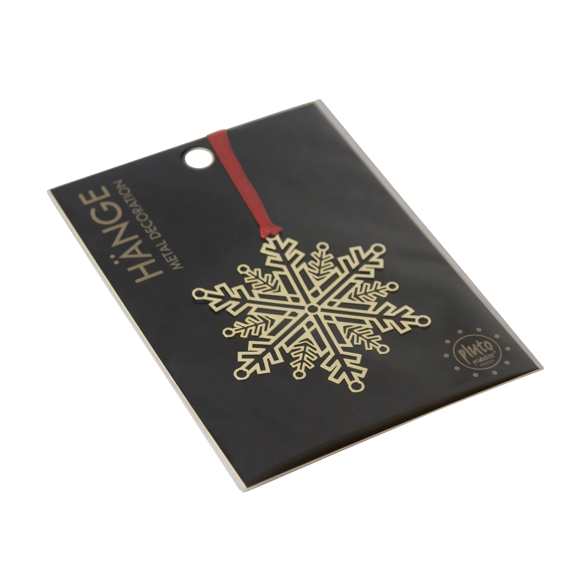 Pluto hanger metaal, Sneeuwster, goudkleurig Pluto Design