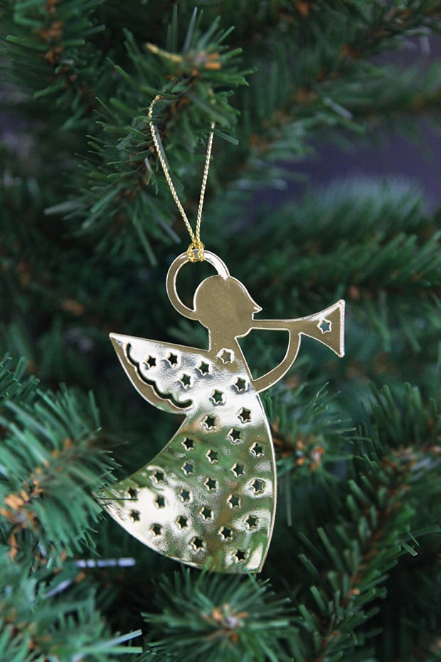 Pluto hanger metaal, trompet-engel - goudkleurig Pluto Design