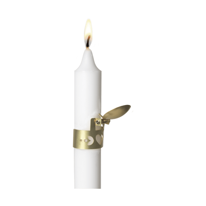 Pluto kaarsendover 2-pack, Goud Pluto Design
