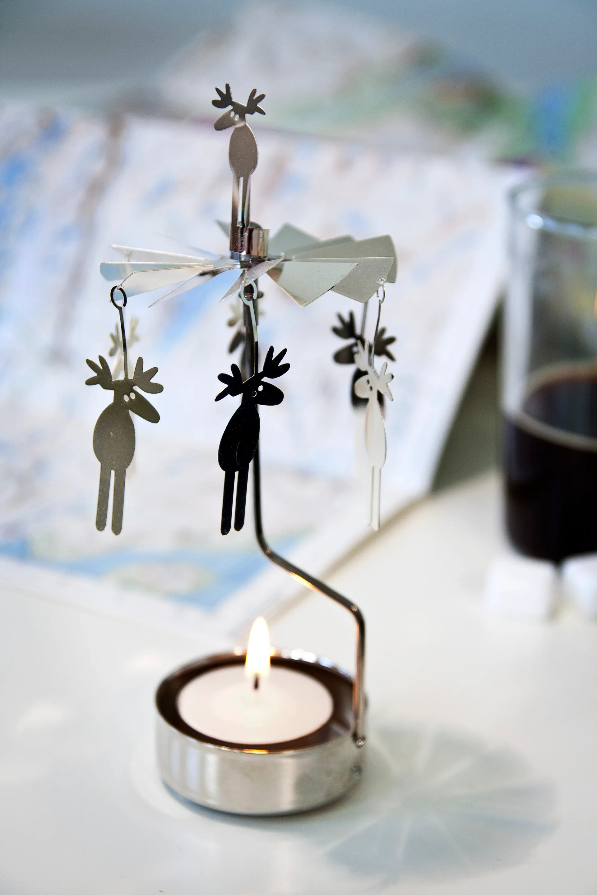Rotary kaarsenhouder Kerst, eland Pluto Design