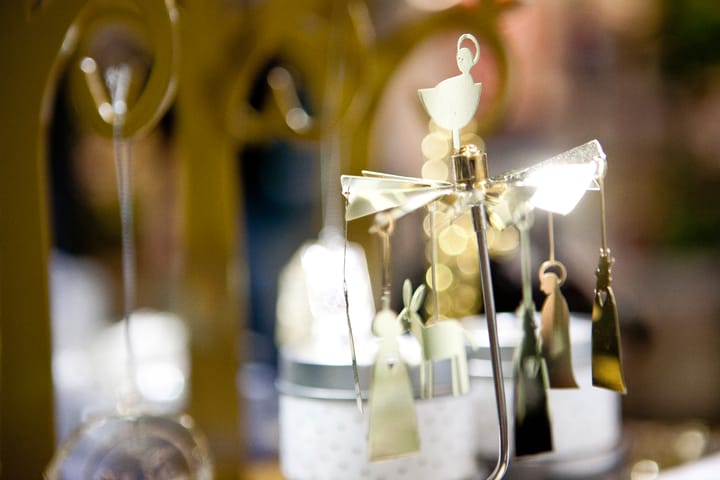 Rotary kaarsenhouder Kerst, kribbe - goud Pluto Design