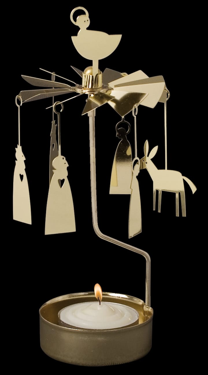 Rotary kaarsenhouder Kerst, kribbe - goud Pluto Design