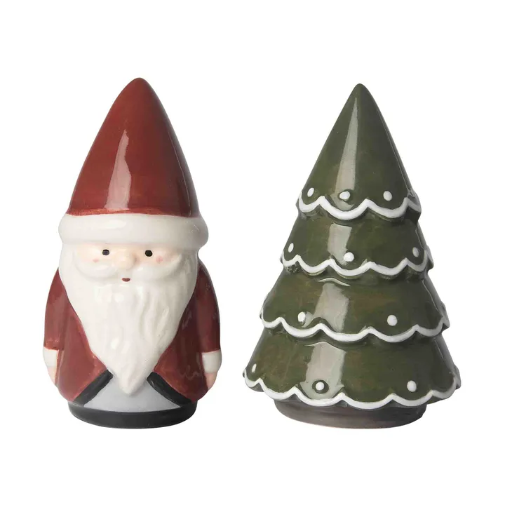 Santa zout- & peperstel - Kerstman, kerstboom - Pluto Design