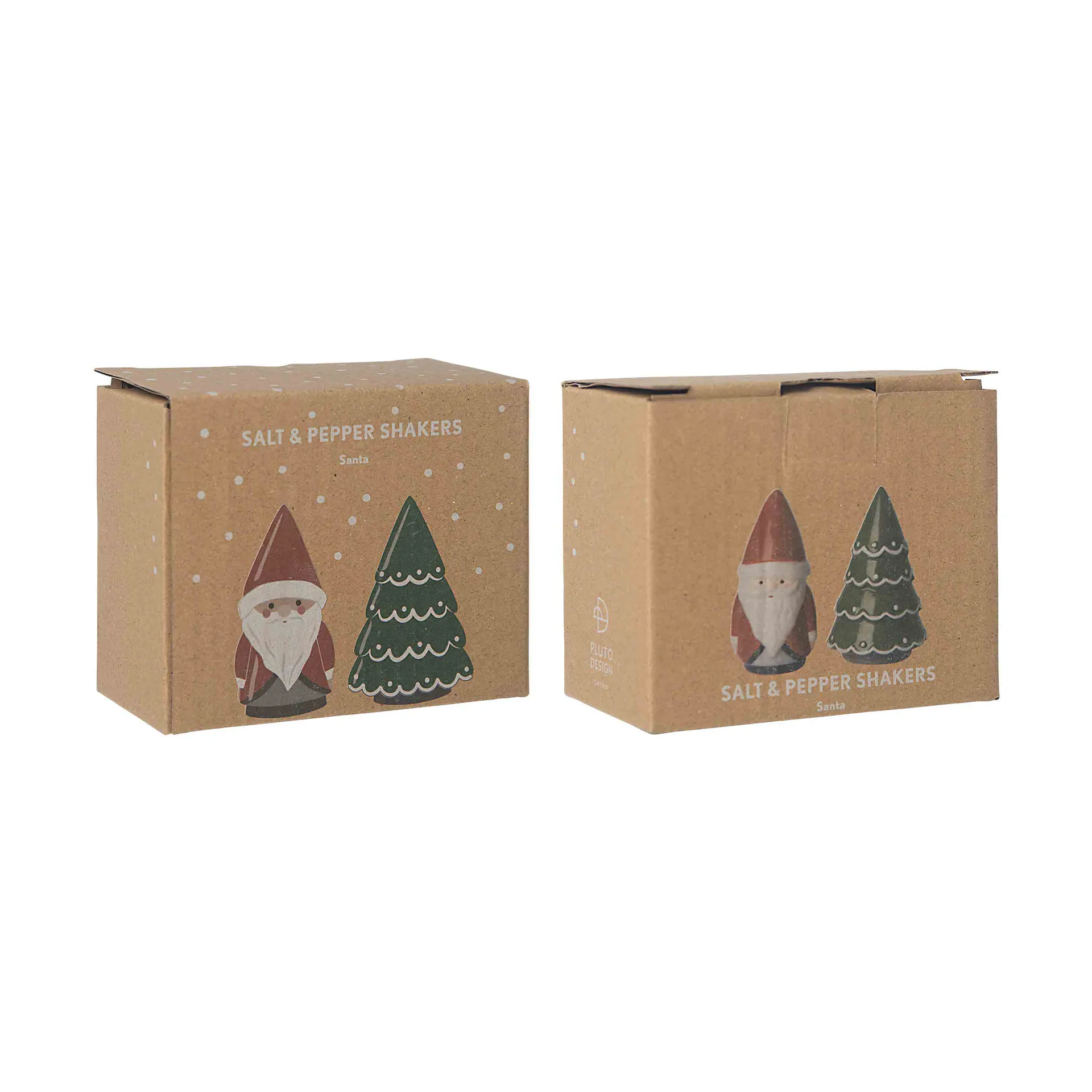 Santa zout- & peperstel, Kerstman, kerstboom Pluto Design