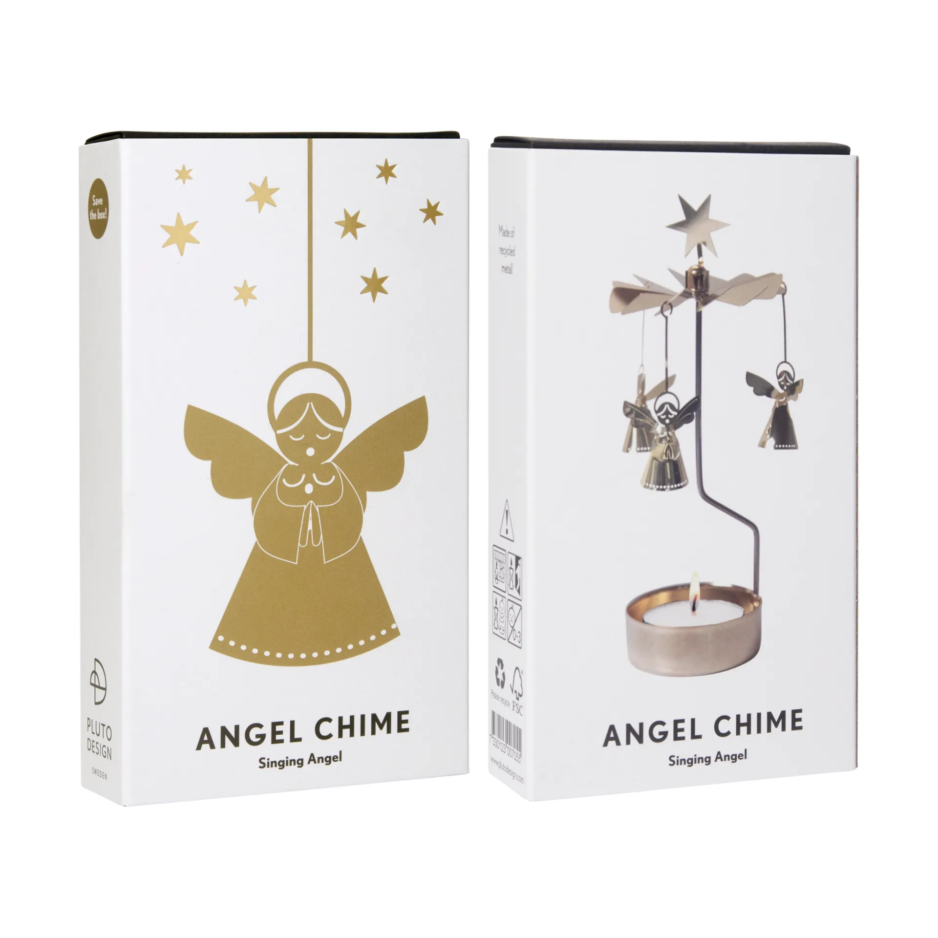 Singing angel 3D engelenspel, Goudkleurig Pluto Design
