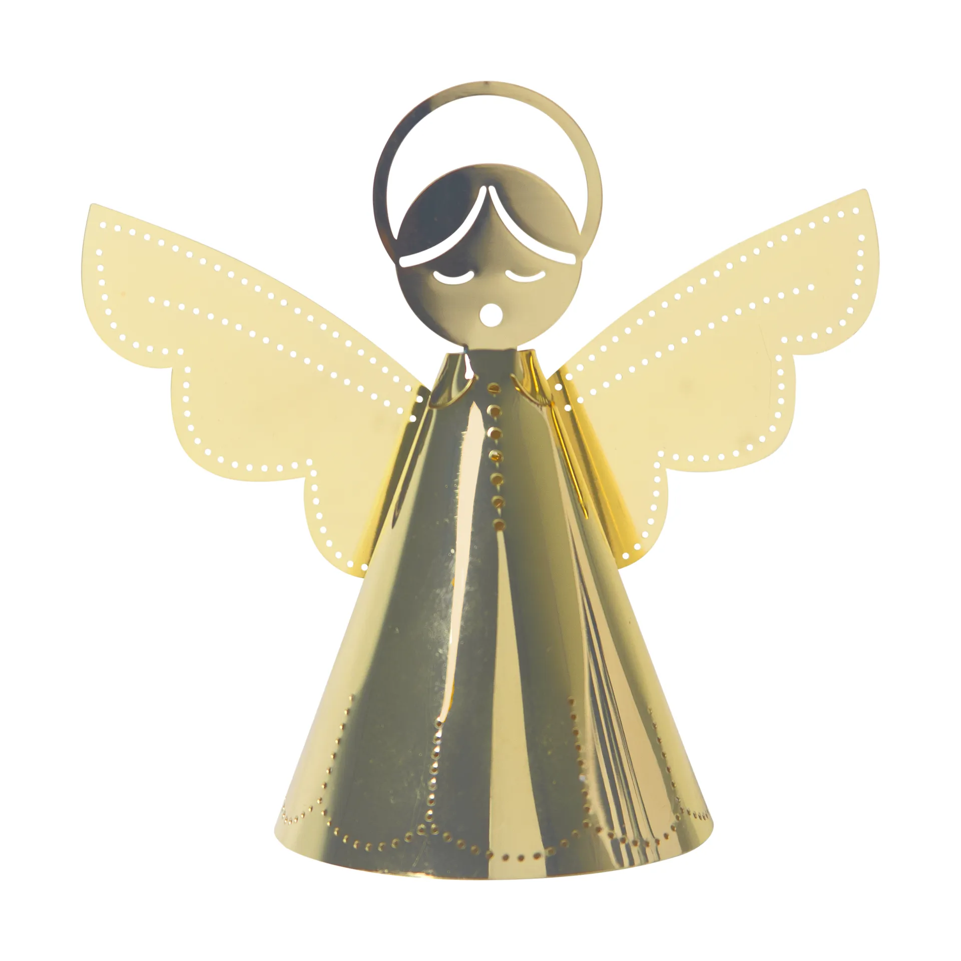 Singing angel decoratie goud, 9 cm Pluto Design