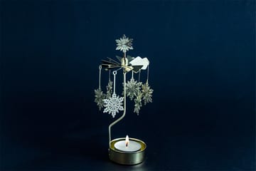 Snöstjärna draaiende waxinelichthouder - Goud - Pluto Design