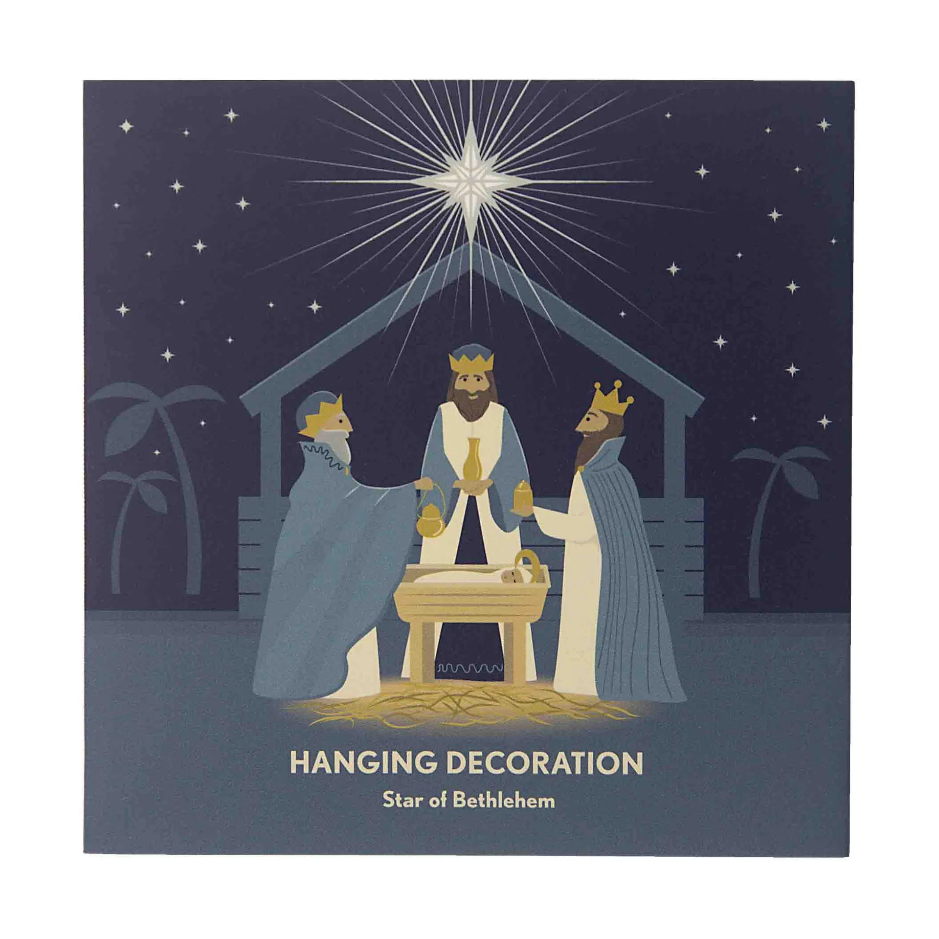 Star of Bethlehem decoratiehanger, Goud Pluto Design