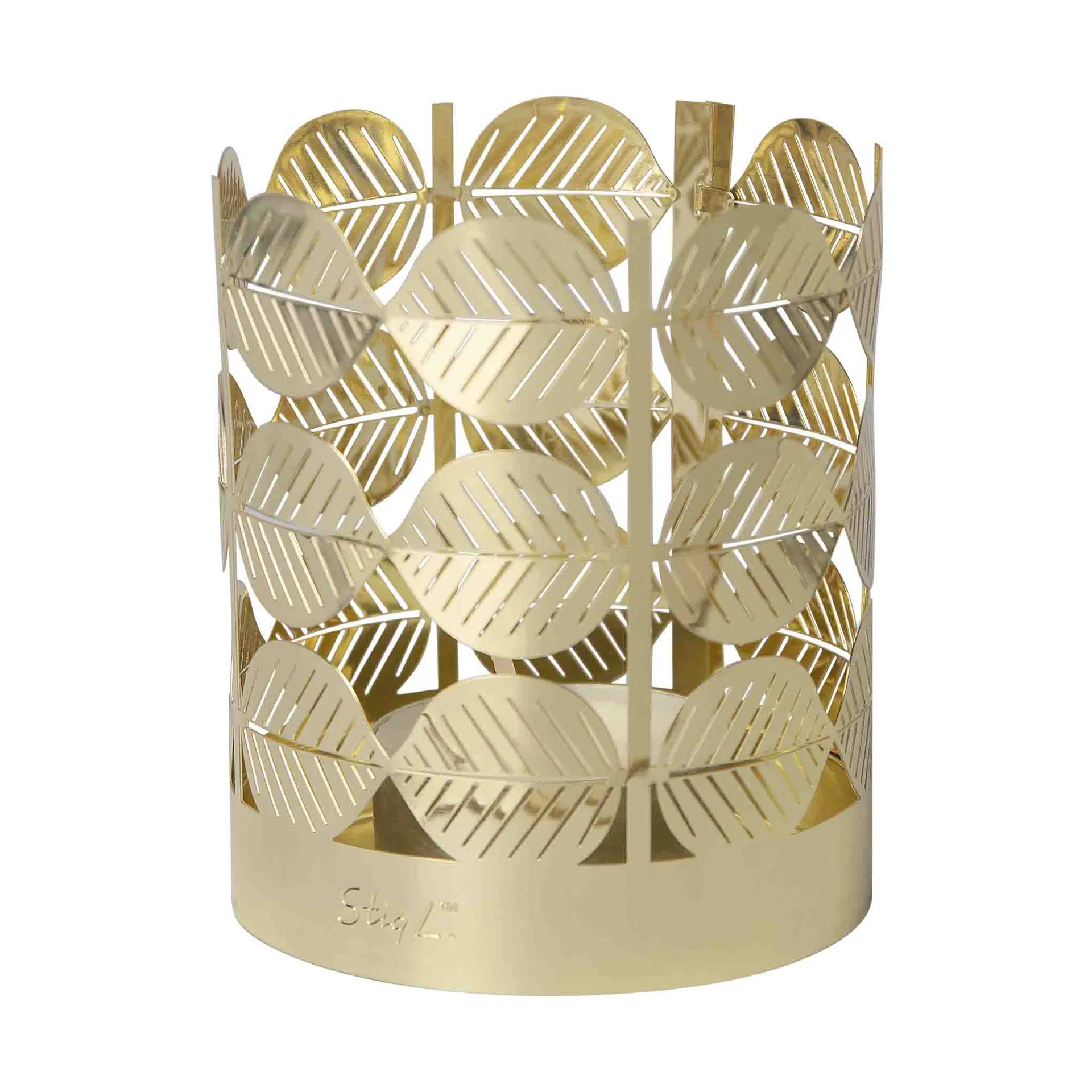 Stig L Berså waxinelichthouder, Goud Pluto Design