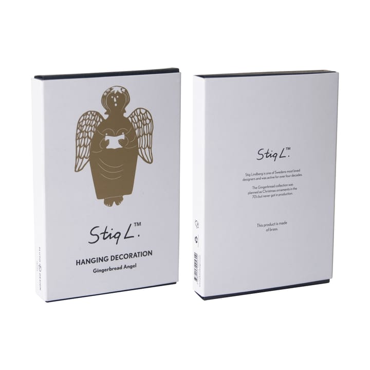Stig L Gingerbread Angel kerstboomhanger, Goud Pluto Design