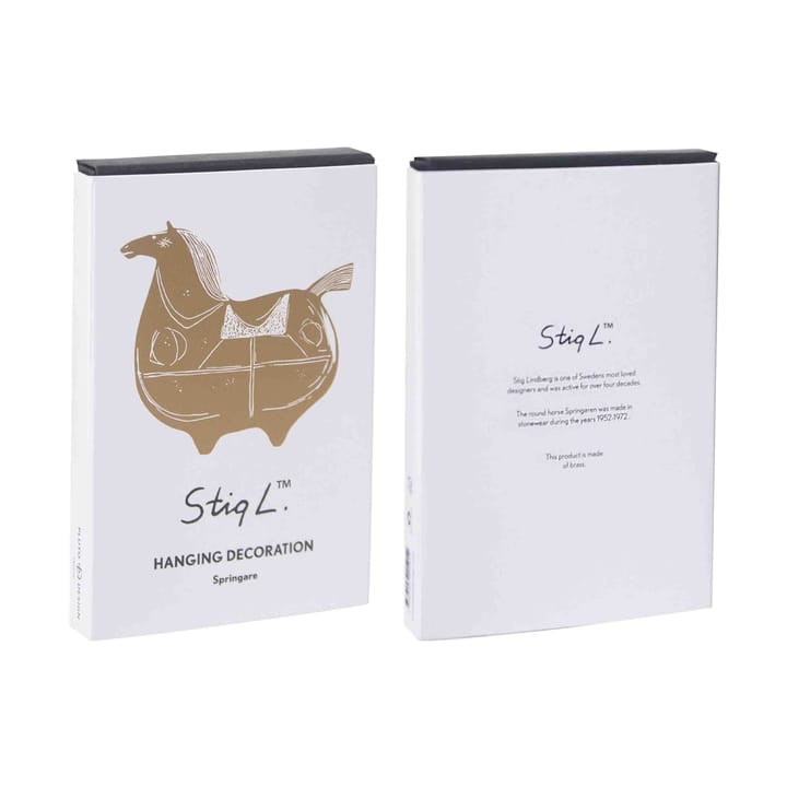 Stig L Springare decoratiehanger, Messing Pluto Design