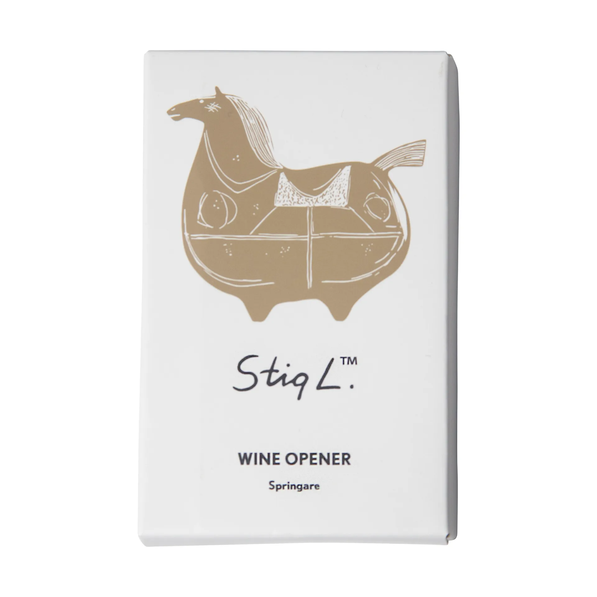 Stig L Springare kurkentrekker, Goud Pluto Design