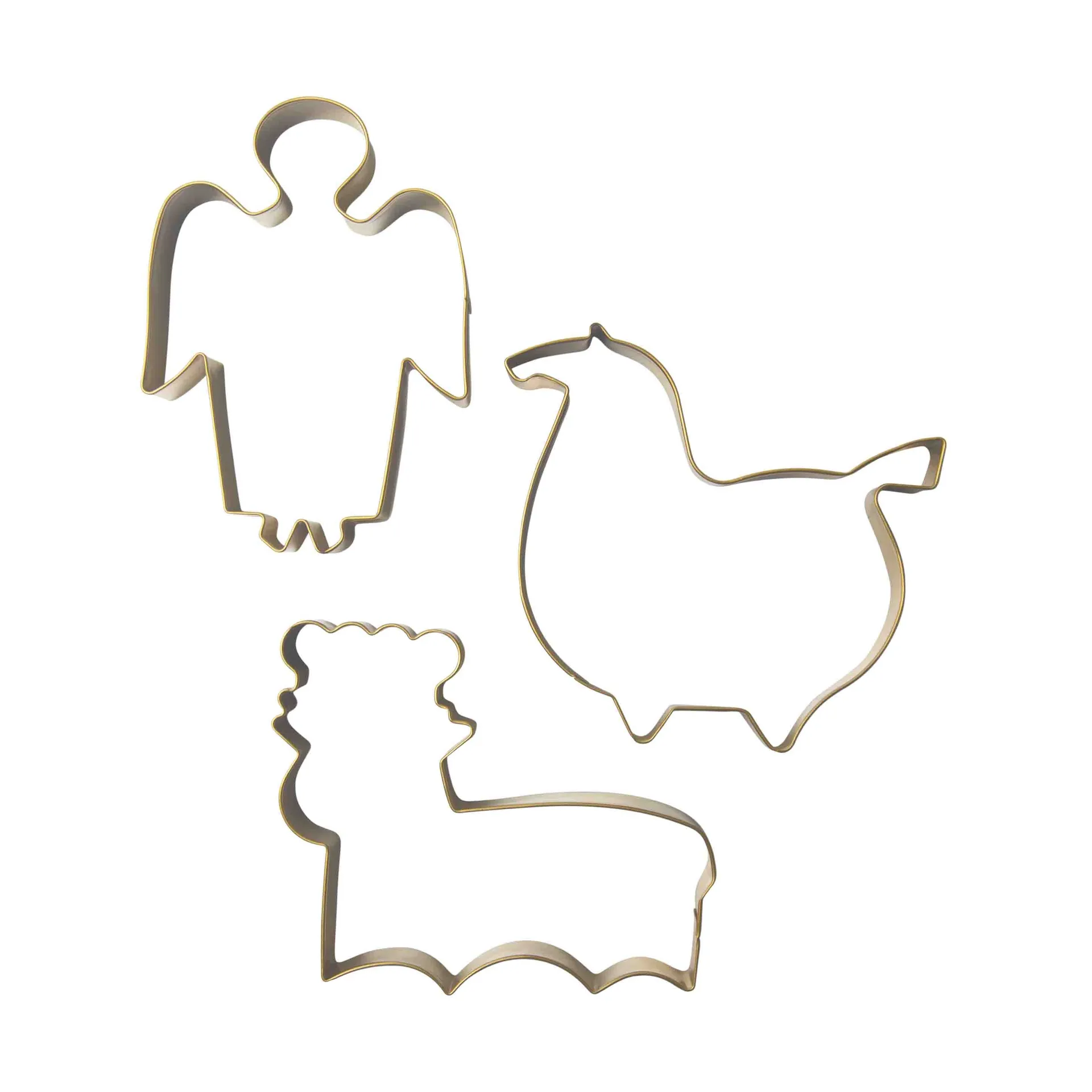 Stig L uitsteekvorm 3-delig, Goud Pluto Design