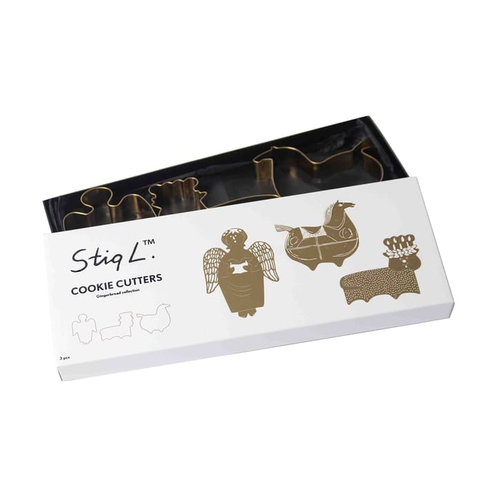 Stig L uitsteekvorm 3-delig, Goud Pluto Design